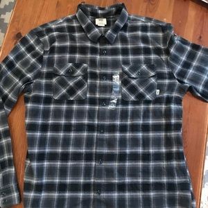 NWT Mens XXL Vans Flannel Plaid Shirt